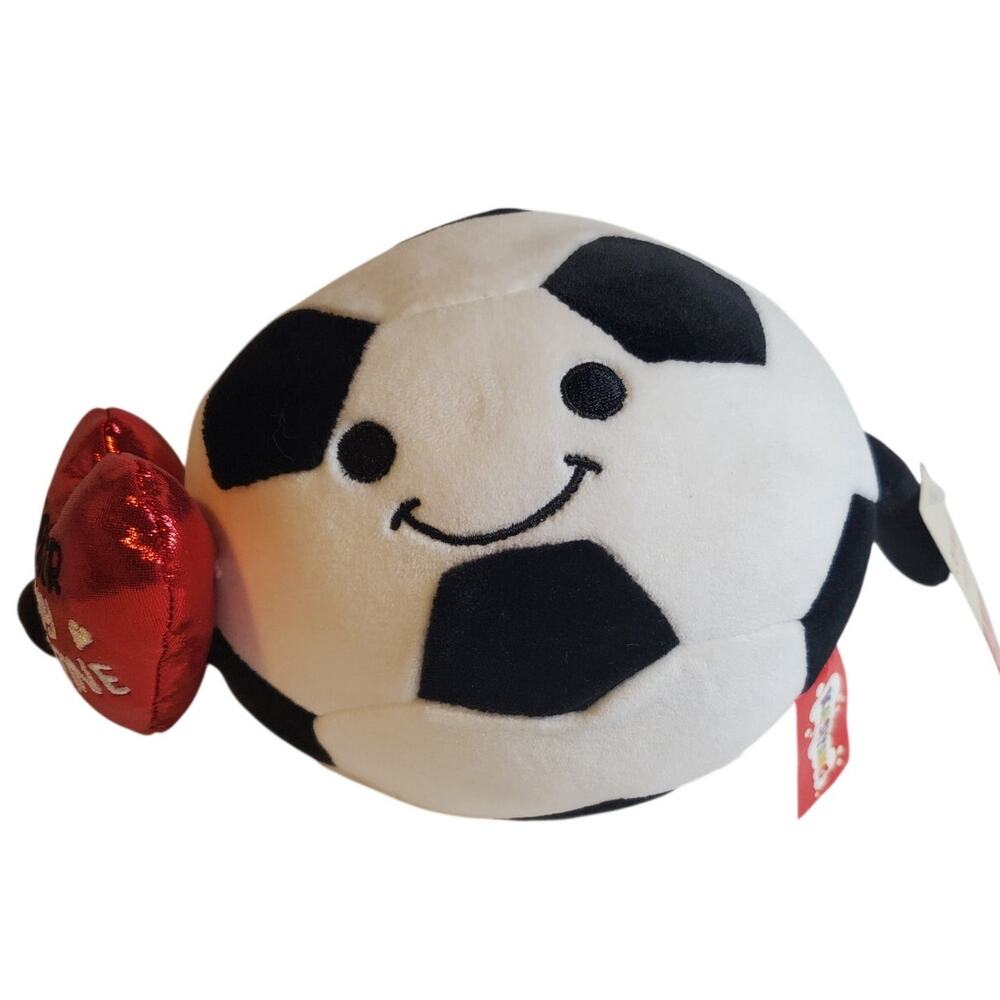 Soccer is my Valentine Plush - 6"